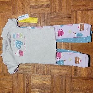 4pc Carter's Sweet Treat Theme Girl's Pajama Set SIZE 5T